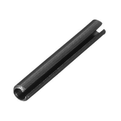 uxcell Uxcell 2.3mm x 16mm Dowel Pin Carbon Steel Split Spring Roll Shelf Support Pin Fasten Hardware Black 30 Pcs