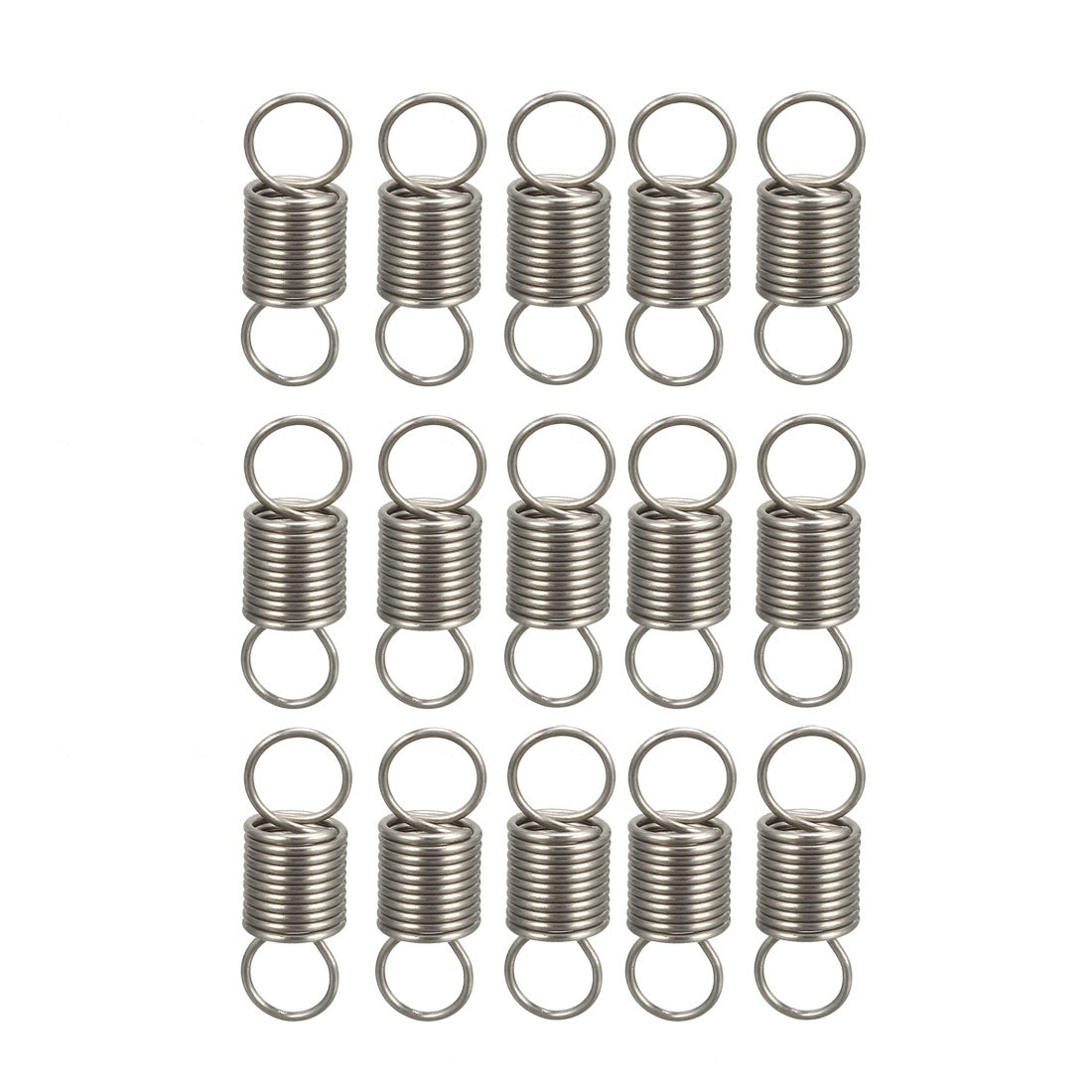 uxcell Uxcell Extended Tension Spring Wire Diameter 0.02", OD 0.2", Free Length 0.59" 15pcs