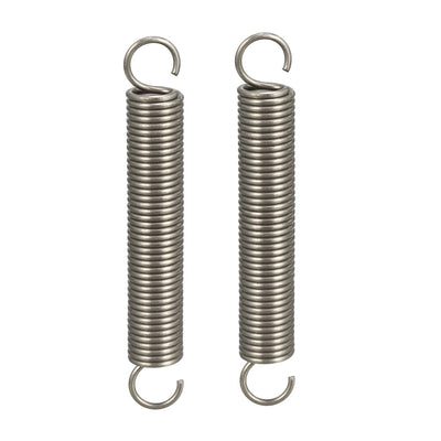 Harfington Uxcell Tension Spring Wire Diameter 0.047", OD 0.39", Free Length 2.76" 2pcs