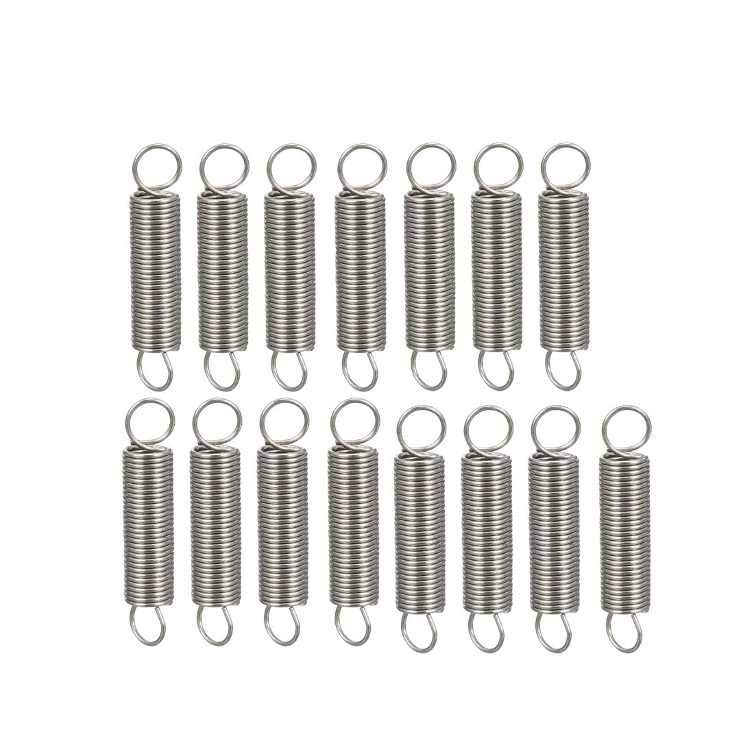 uxcell Uxcell Extended Tension Spring Wire Diameter 0.016", OD 0.16", Free Length 0.79" 15pcs