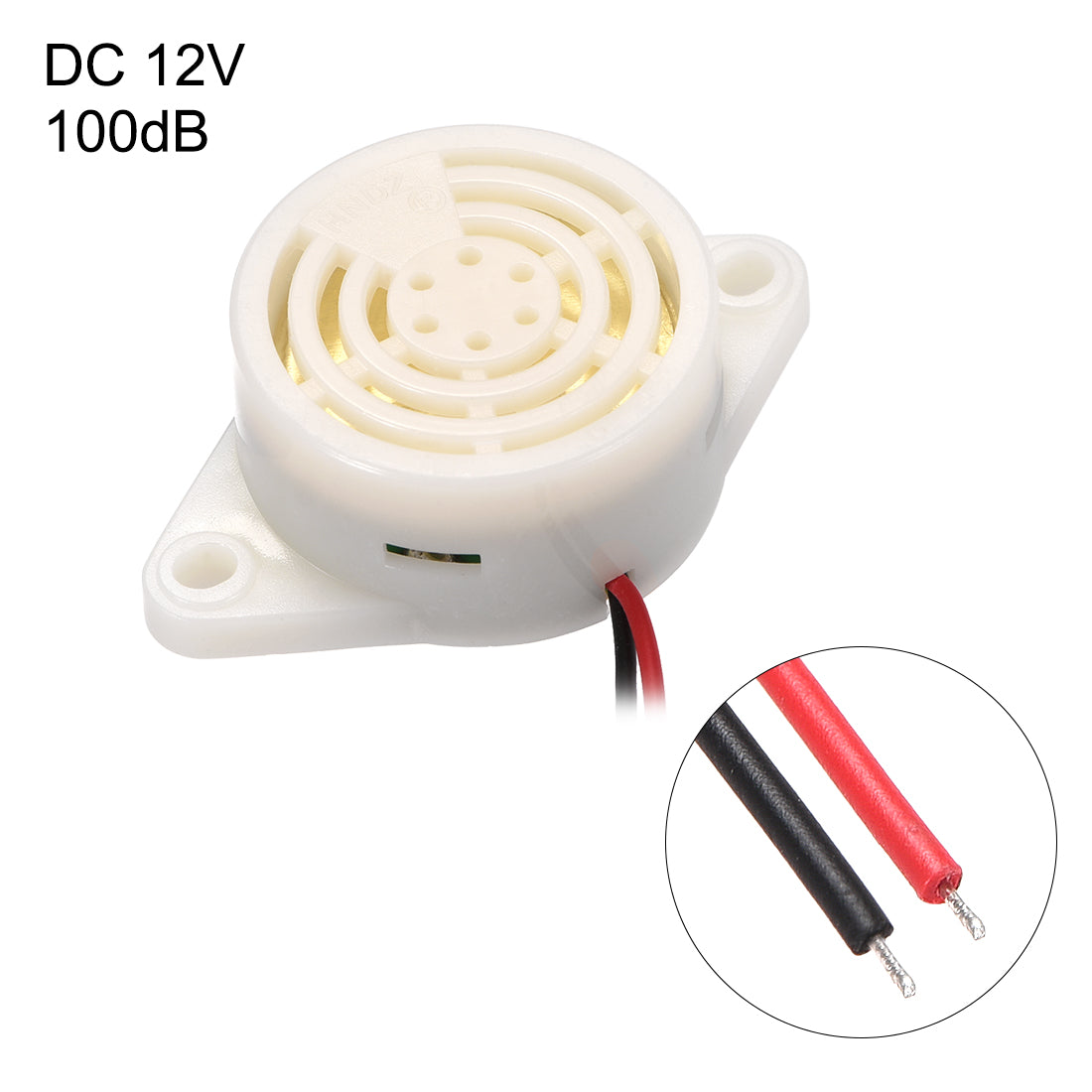 uxcell Uxcell DC 3-24V Active Electronic Buzzer Piezo Alarm Sounder Continuous 90dB Beep Speaker