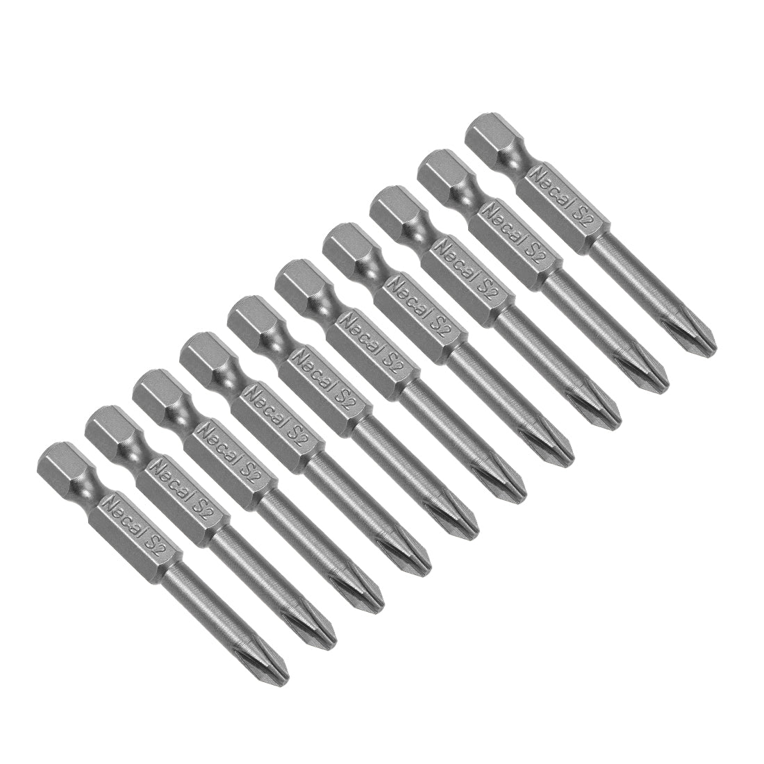 uxcell Uxcell 10 Pcs Magnetic Phillips Screwdriver Bits, Hex Shank S2 Power Tool