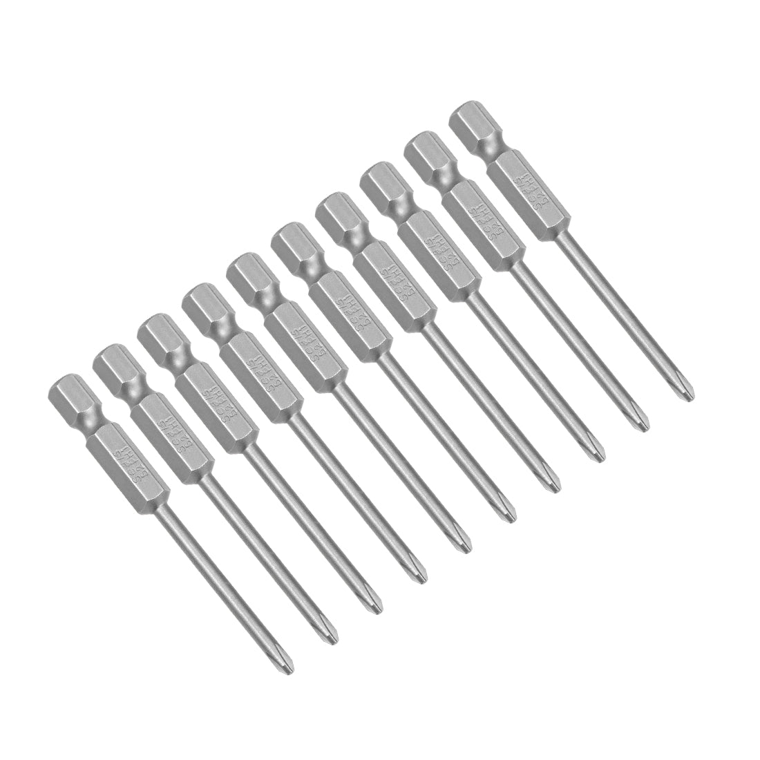 uxcell Uxcell 10 Pcs Magnetic Phillips Screwdriver Bits, Hex Shank S2 Power Tools