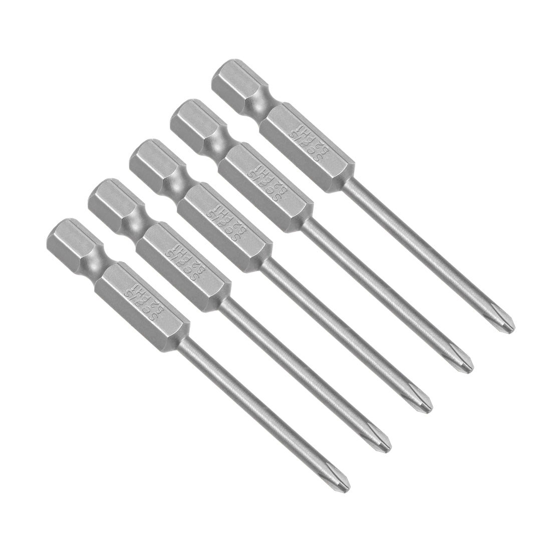 uxcell Uxcell 5 Pcs Magnetic Phillips Screwdriver Bits, Hex Shank S2 Power Tools