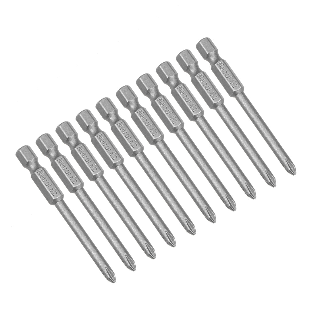 uxcell Uxcell 10 Pcs Magnetic Phillips Screwdriver Bits, Hex Shank S2 Power Tools