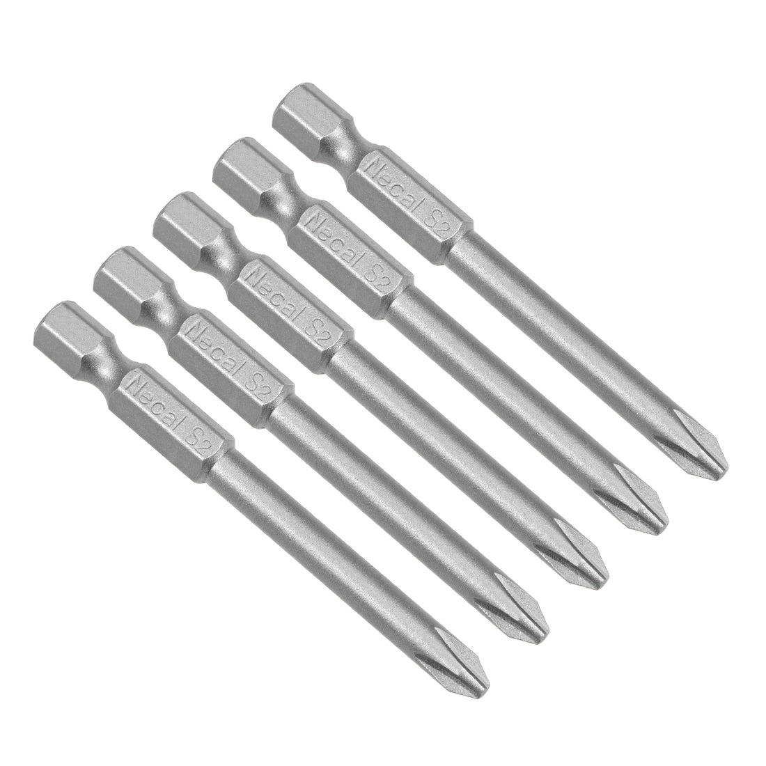 uxcell Uxcell 5 Pcs Magnetic Phillips Screwdriver Bits, Hex Shank S2 Power Tools