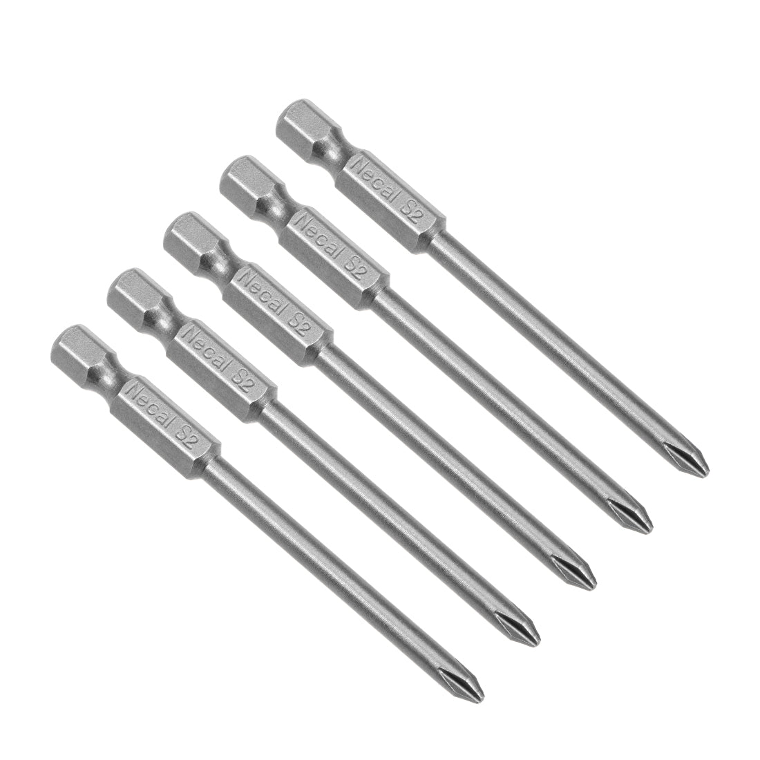 uxcell Uxcell 5 Pcs Magnetic Phillips Screwdriver Bits, Hex Shank S2 Steel Power Tool