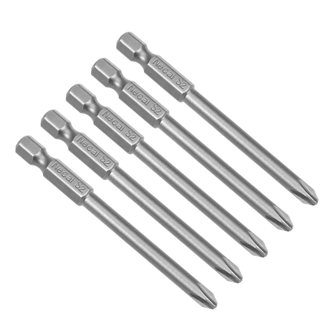 uxcell Uxcell 5 Pcs Magnetic Phillips Screwdriver Bits, Hex Shank S2 Steel Power Tool