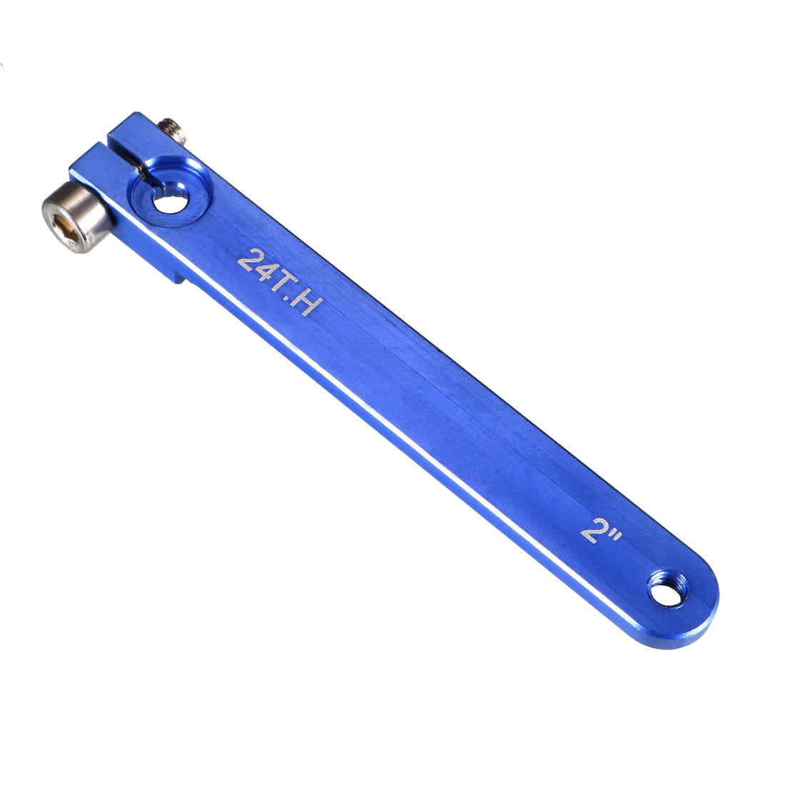 uxcell Uxcell Aluminum Servo Arms Single Arm 24T M3 Thread Blue, for 2 Inch