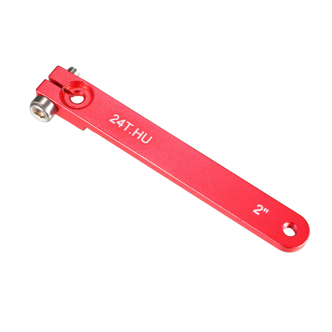 uxcell Uxcell Aluminum Servo Arms Single Arm 24T 4-40# Thread Red, for 2 Inch