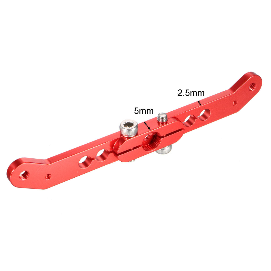 uxcell Uxcell Aluminum Servo Arms Double Arm 24T 4-40# Thread Red, for 3 Inch