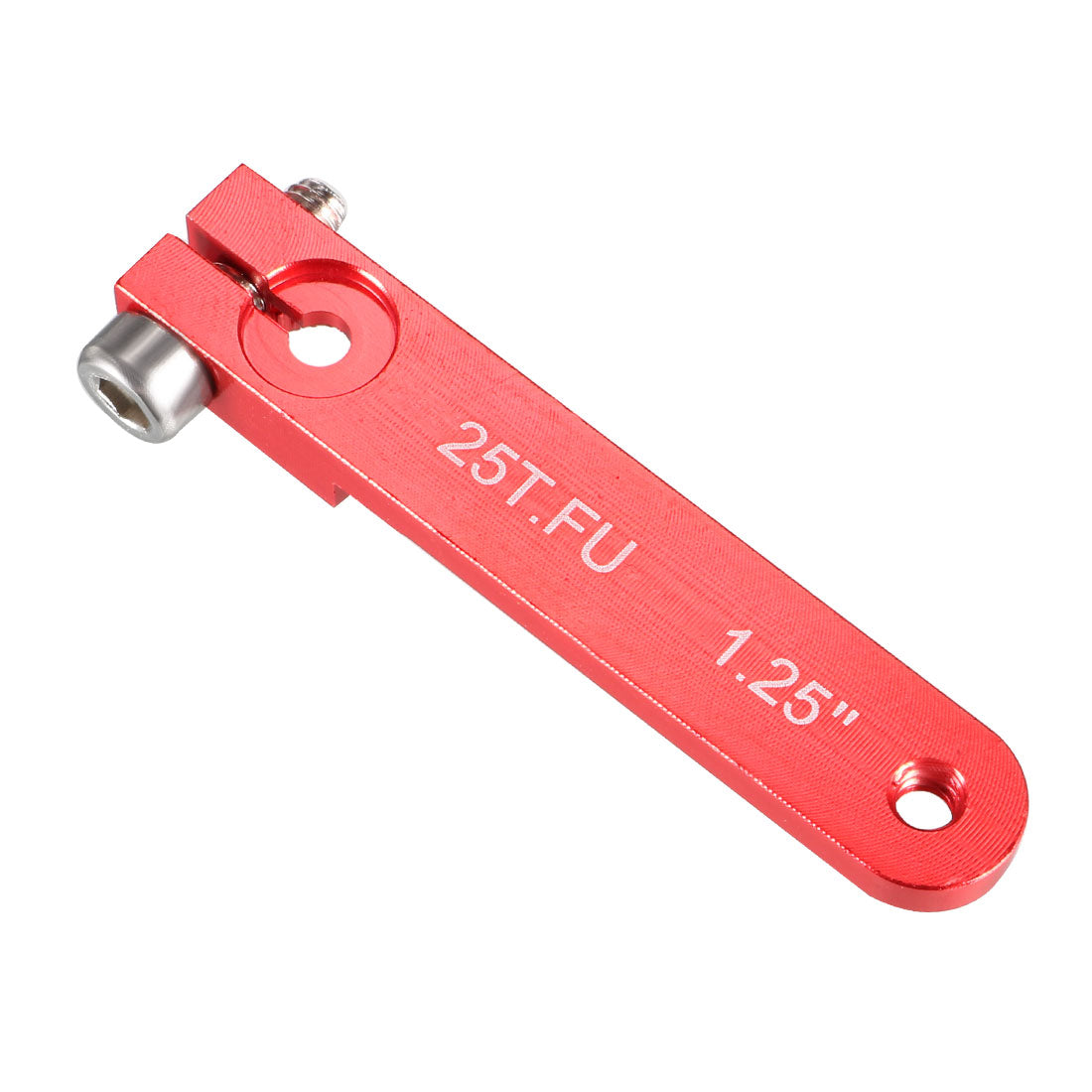 uxcell Uxcell Aluminum Servo Arms Single Arm 25T 4-40# Thread Red, for 1.25 Inch Futaba