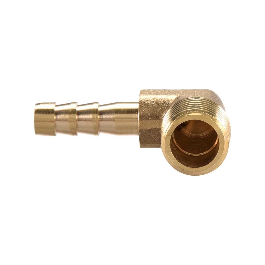 Uxcell Uxcell Brass Barb Hose Fitting 90 Degree Elbow 6mm Barbed x 1/4 PT Male Pipe