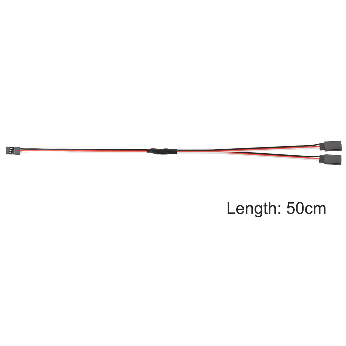 uxcell Uxcell 50cm Y Servo Extension Cable Remote Control Racing Part 1 Female to 2 Male Lead Wire