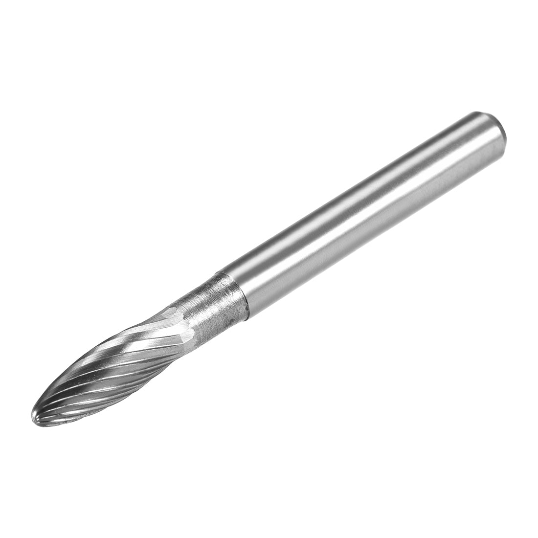 uxcell Uxcell Tungsten Carbide YG8 Single Cut Rotary Burrs File 6mmOval Shape with 1/4" Shank
