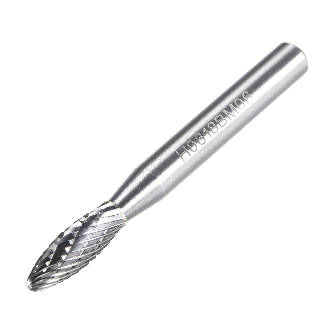 uxcell Uxcell Tungsten Carbide Double Cut Rotary Burrs File Oval Shape 1/4" Shank 1/4" Head