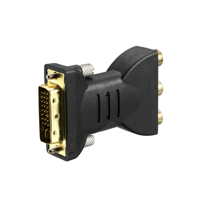 Harfington Uxcell DVI to RCA Adapter 24+5 Male to 3 RCA Female Connector for HDTV Projector