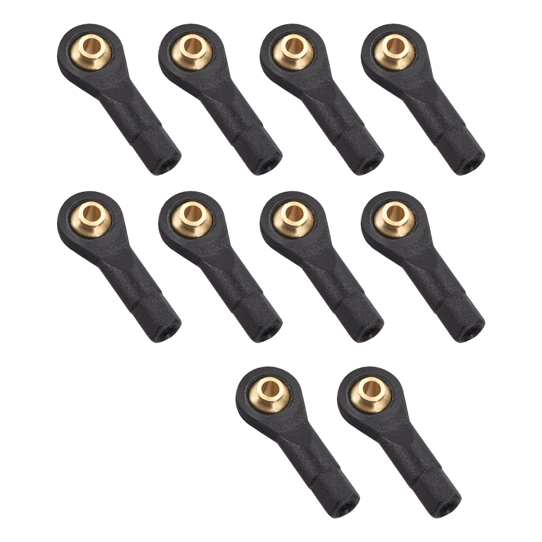 uxcell Uxcell 10 Pcs M2 2.0xL19mm Lever Steering Linkage Tie Rod End Ball Head End without Screws and Nut for RC Robot