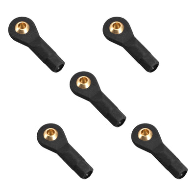 Harfington Uxcell 5 Pcs M3 3.0xL27mm Lever Steering Linkage Tie Rod End Ball Head End without Screws and Nut for RC  Helicopter