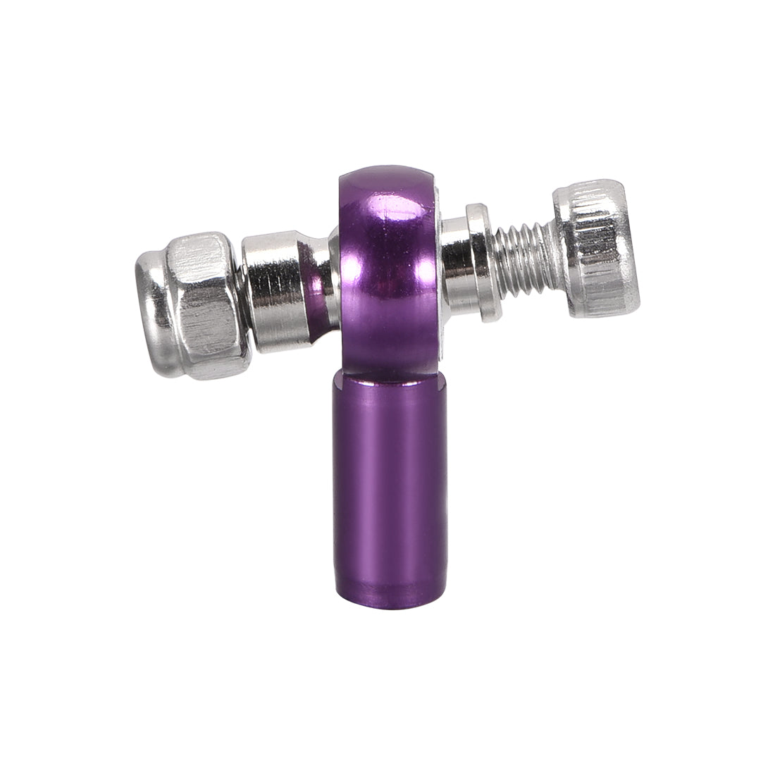 uxcell Uxcell 4 PCS M3/3mm 18mm Linkage Rod End Tie Rod End Ball Head Joint Adapter Purple for RC  Crawler Boat