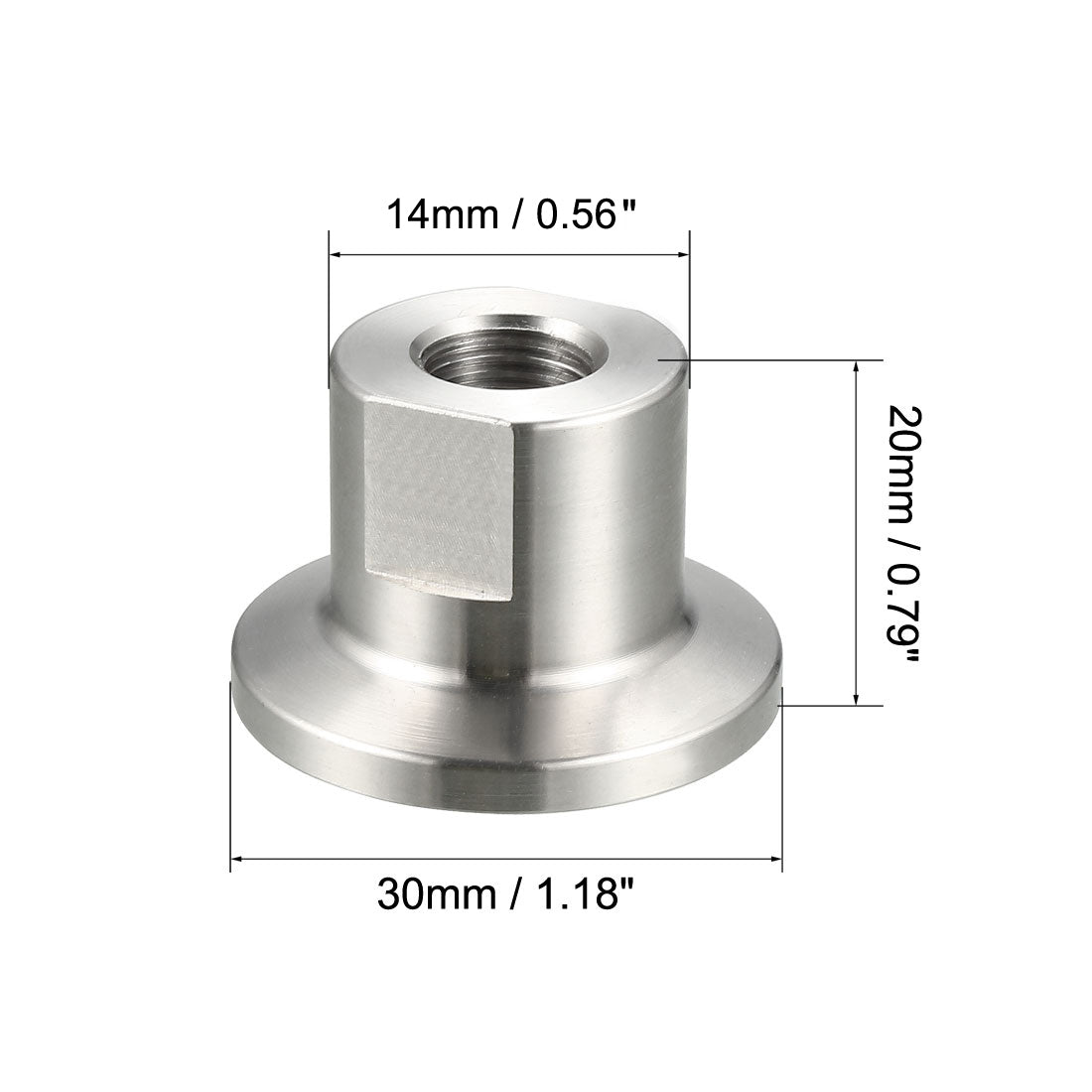 uxcell Uxcell Pipe Fitting KF16 Female Threaded 1/8 PT to  Clamp OD 30mm Ferrule
