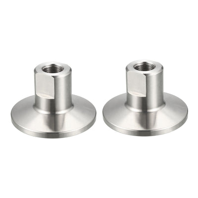 Harfington Uxcell Pipe Fitting KF25 Female Threaded 1/8 PT to  Clamp OD 40mm Ferrule 2 Pcs