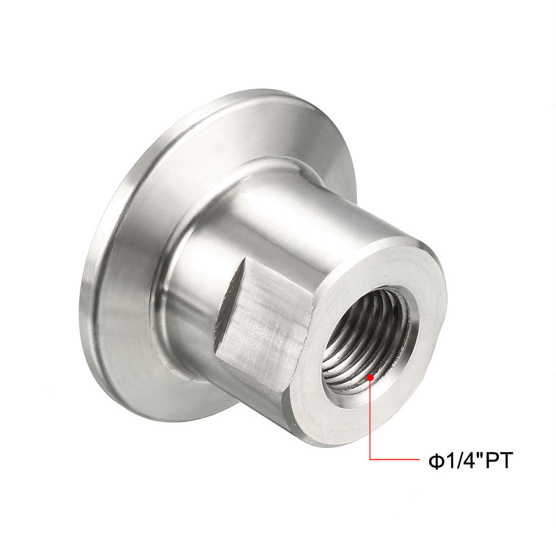 uxcell Uxcell Pipe Fitting KF25 Female Threaded 1/4 PT to  Clamp OD 40mm Ferrule