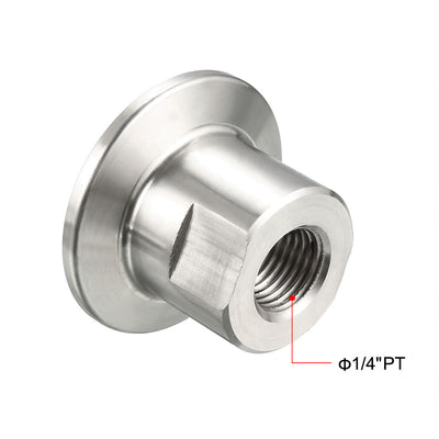 Harfington Uxcell Pipe Fitting KF25 Female Threaded 1/4 PT to  Clamp OD 40mm Ferrule