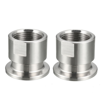 Harfington Uxcell Pipe Fitting KF25 Female Threaded 3/4 PT to  Clamp OD 40mm Ferrule 2 Pcs
