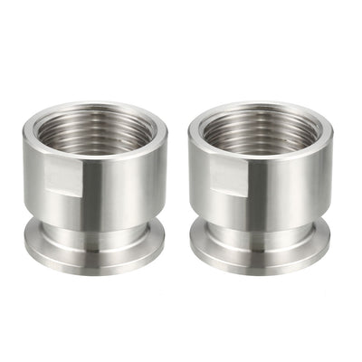 Harfington Uxcell Pipe Fitting KF25 Female Threaded 1 PT to  Clamp OD 40mm Ferrule 2 Pcs