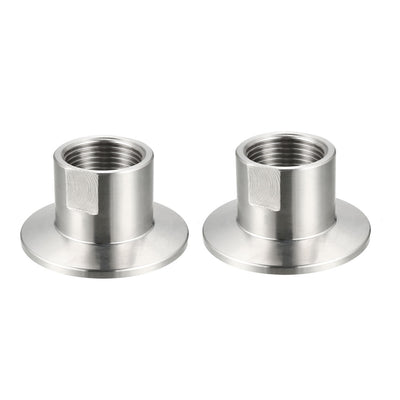 Harfington Uxcell Pipe Fitting KF40 Female Threaded 3/4 PT to  Clamp OD 55mm Ferrule 2 Pcs