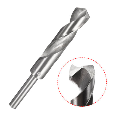 Harfington Uxcell 18mm Reduced Shank Drill Bit High Speed Steel 4241 with 1/2" Straight Shank