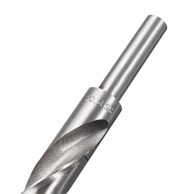 Harfington Uxcell 20.5mm Reduced Shank Drill Bit High Speed Steel 4241 with 1/2" Straight Shank
