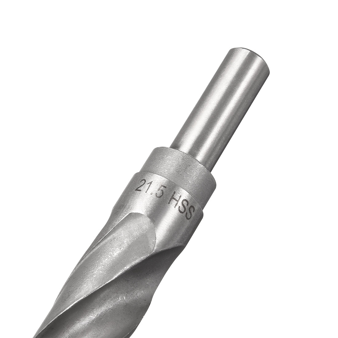 uxcell Uxcell 21.5mm Reduced Shank Drill Bit High Speed Steel 4241 with 1/2" Straight Shank