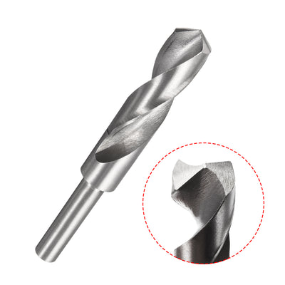 Harfington Uxcell 21mm Reduced Shank Drill Bit High Speed Steel 4241 with 1/2" Straight Shank
