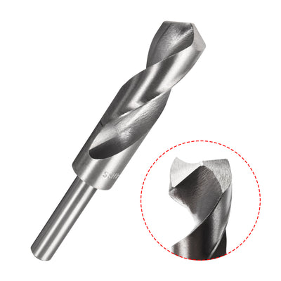 Harfington Uxcell 24mm Reduced Shank Drill Bit High Speed Steel 4241 with 1/2" Straight Shank