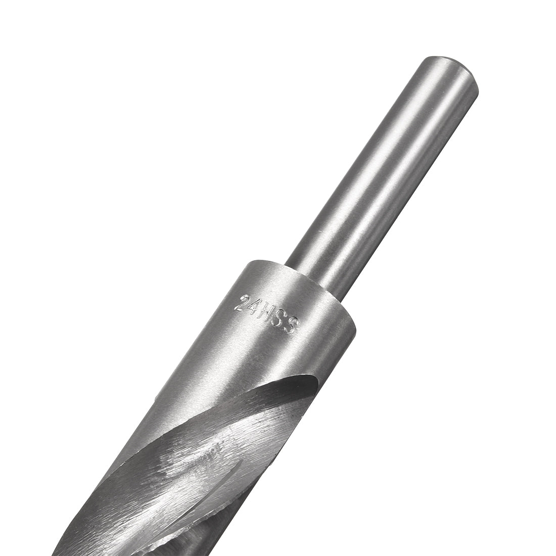 uxcell Uxcell 24mm Reduced Shank Drill Bit High Speed Steel 4241 with 1/2" Straight Shank