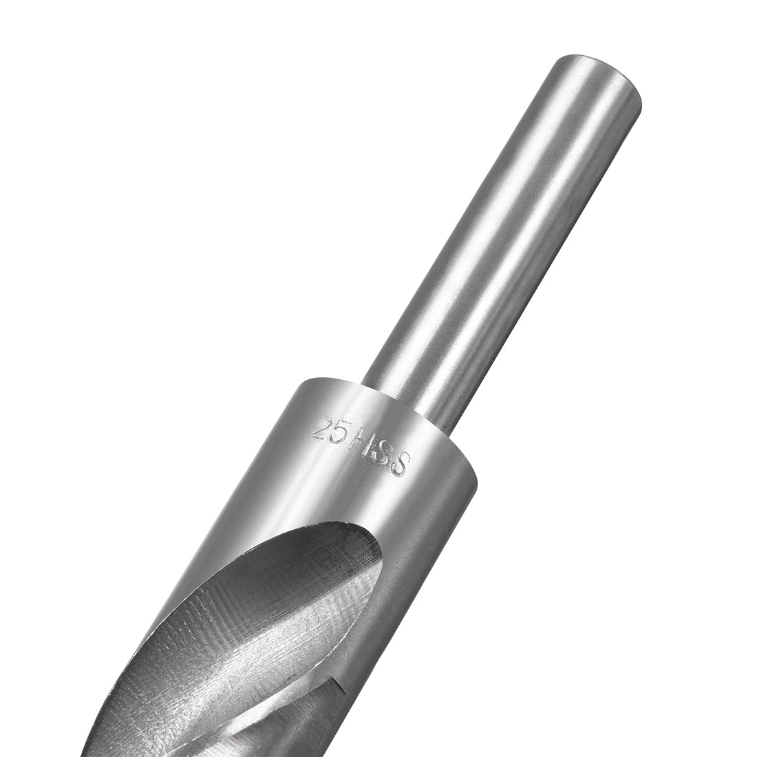 uxcell Uxcell 25mm Reduced Shank Drill Bit High Speed Steel 4241 with 1/2" Straight Shank