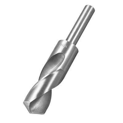 Harfington Uxcell 25mm Reduced Shank Drill Bit High Speed Steel 4241 with 1/2" Straight Shank