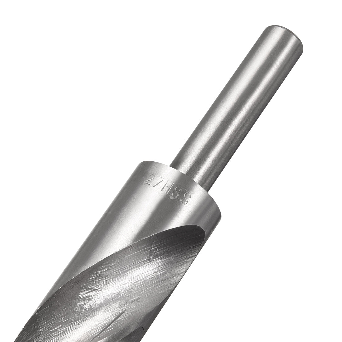 uxcell Uxcell 27mm Reduced Shank Drill Bit High Speed Steel 4241 with 1/2" Straight Shank