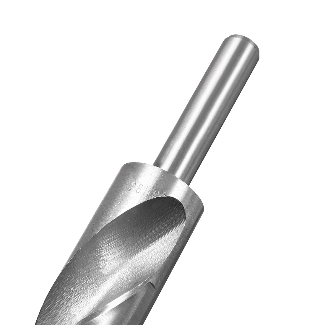 uxcell Uxcell 28mm Reduced Shank Drill Bit High Speed Steel 4241 with 1/2" Straight Shank