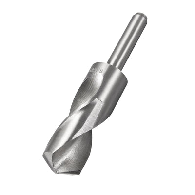 Harfington Uxcell 30mm Reduced Shank Drill Bit High Speed Steel 4241 with 1/2" Straight Shank