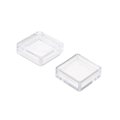 Harfington Uxcell 30Pcs 12x12mm Plastic Pushbutton Tact Switch Caps Cover Keycaps Transparent for A14 Tactile Switch