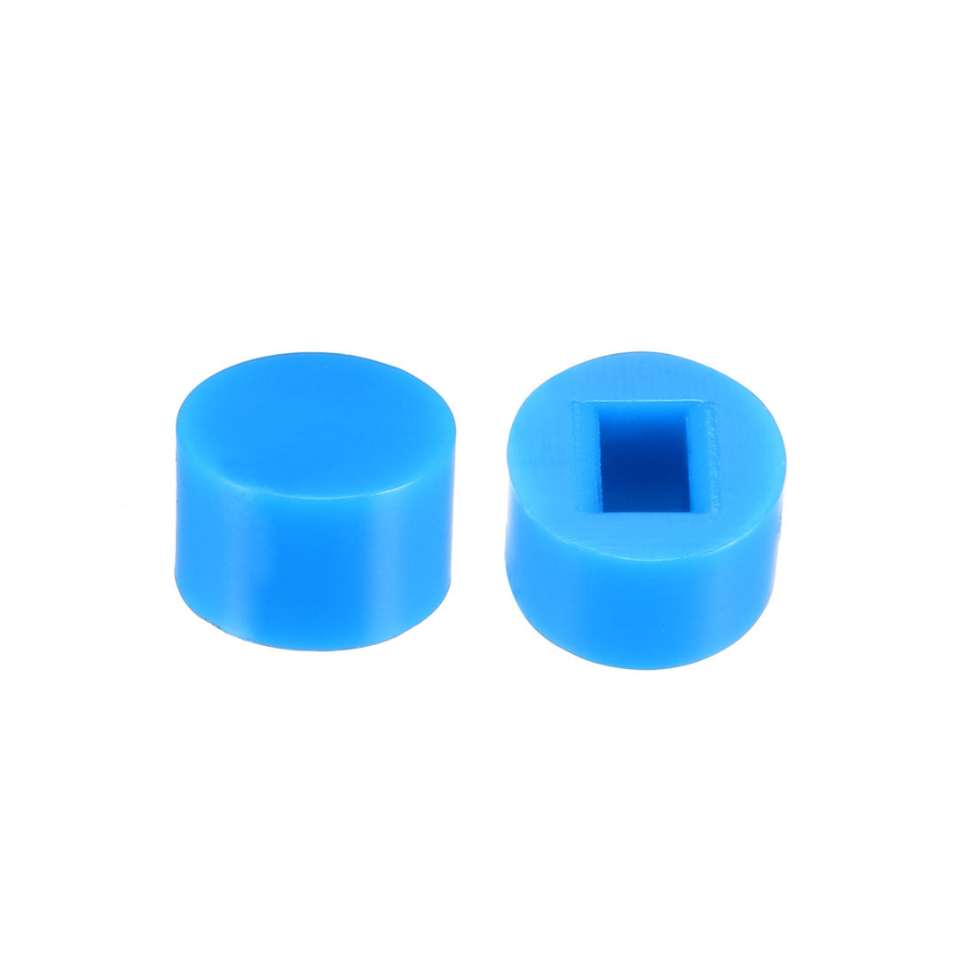 uxcell Uxcell 40Pcs Plastic 6x3.7mm Pushbutton Switch Caps Cover Keycaps Protector for 5.8x5.8 Latching Tactile Switch Blue