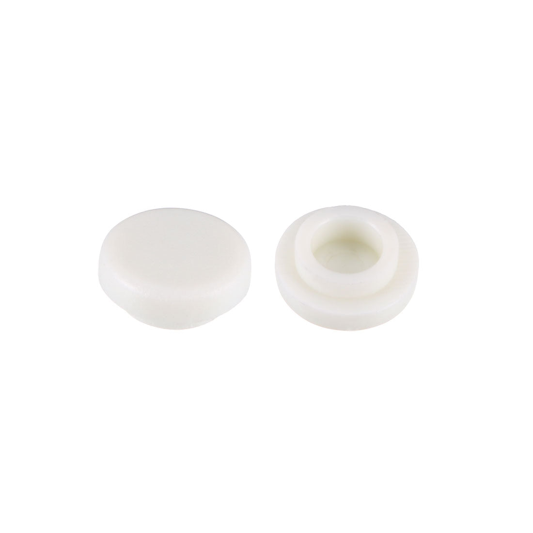 uxcell Uxcell 25Pcs 2.9mm Hole Dia Plastic Pushbutton Tactile Switch Caps Cover Keycaps Protector White for 6x6 Tact Switch