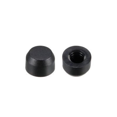 Harfington Uxcell 20pcs 3mm Hole Dia Silica-gel Pushbutton Tactile Switch Caps Cover Keycaps Protector Black for 6x6 Tact Switch