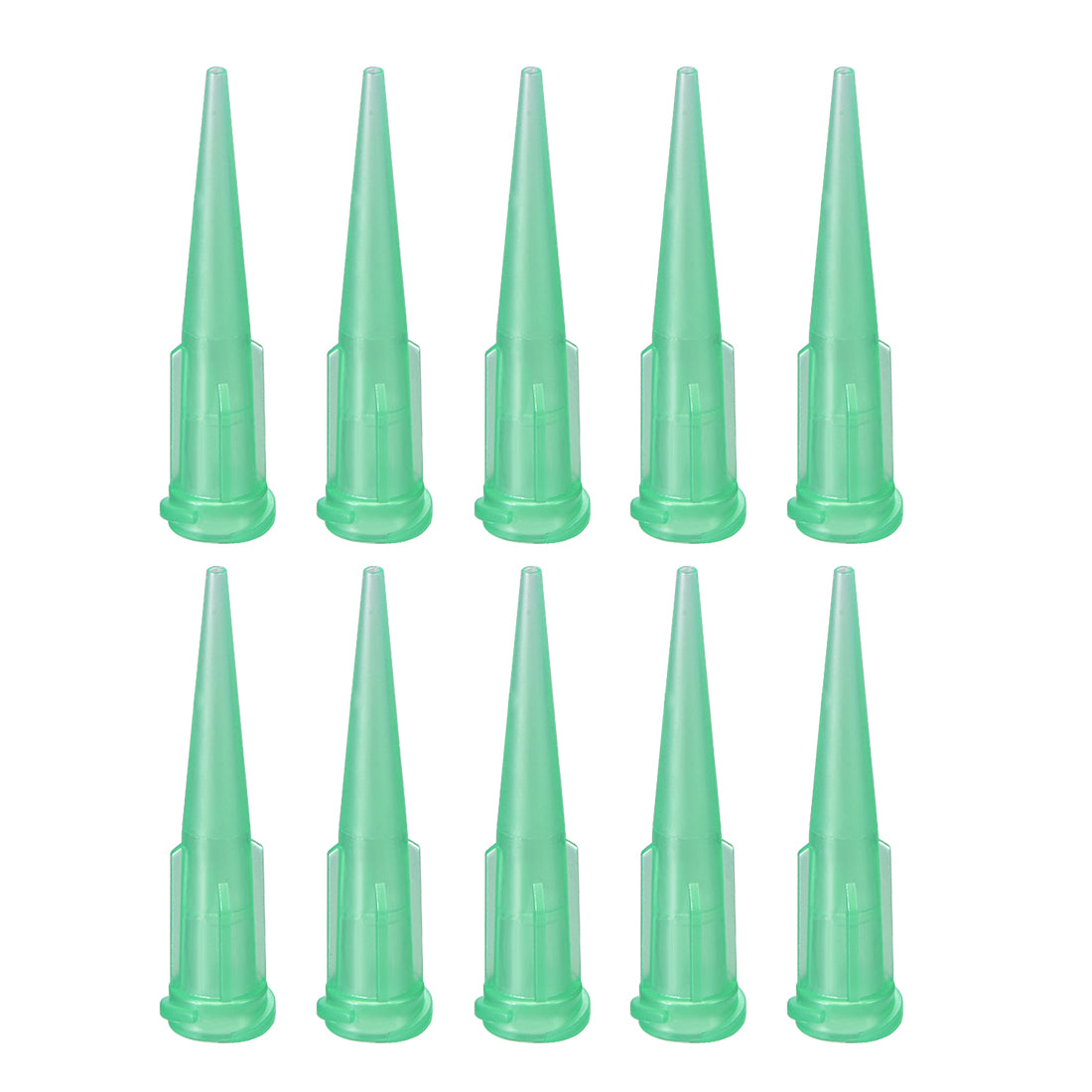 uxcell Uxcell Industrial Blunt Tip Tapered Dispensing Fill Needle 18ga X 1.26" Green 10pcs