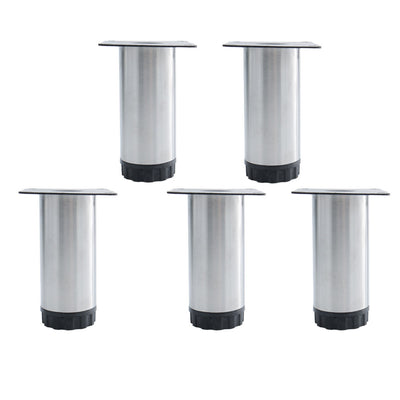 Harfington Uxcell 6" Furniture Legs Stainless Steel Sofa Table Adjustable Feet Replacement 5pcs