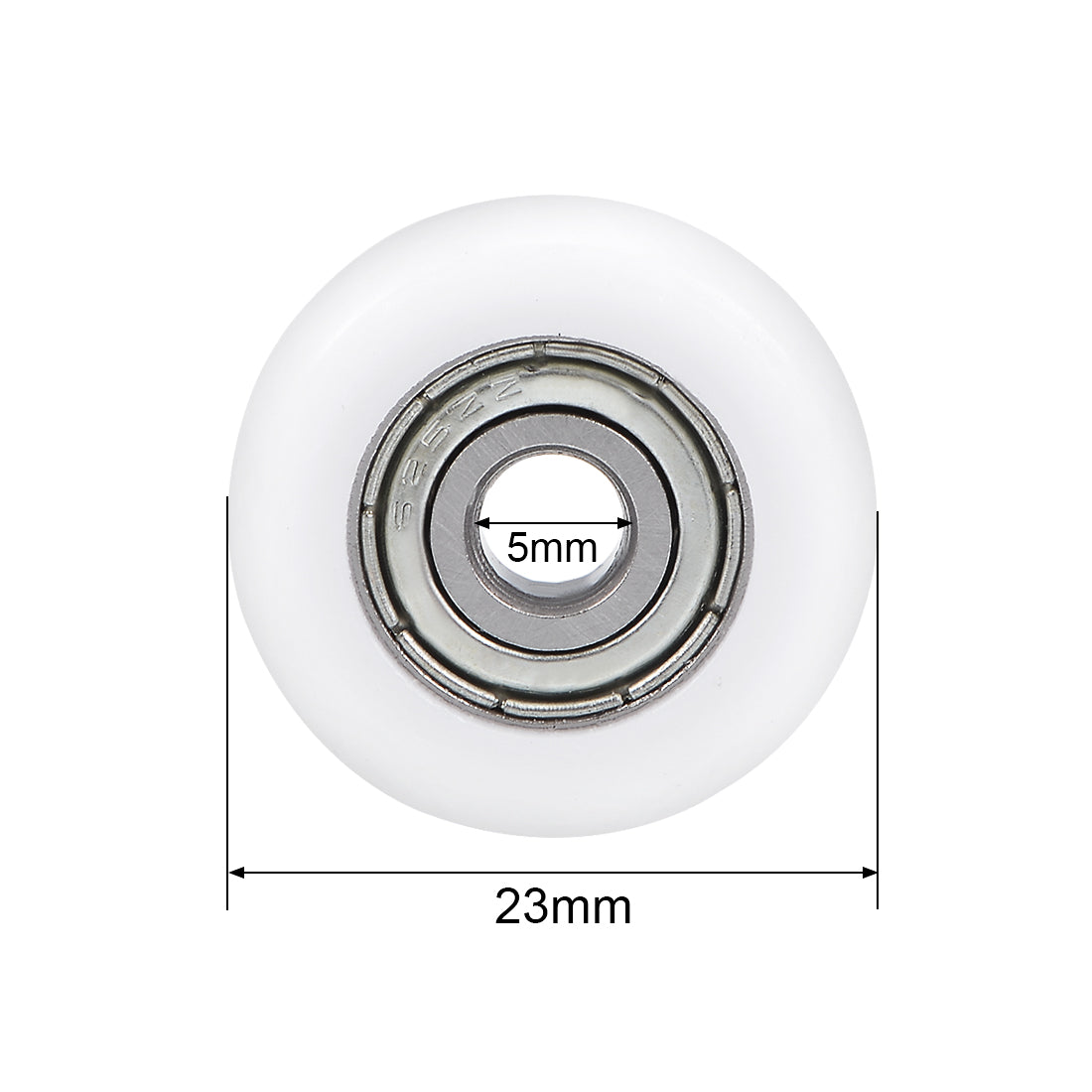 uxcell Uxcell 625ZZ Plastic Coated Ball Bearing 5x23x7mm for Door Windows Furniture Pulley
