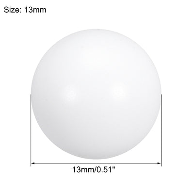 Harfington Uxcell PTFE Ball, 13mm Diameter, Ground Finish, Diaphragm Pneumatic Pump White, 5pcs